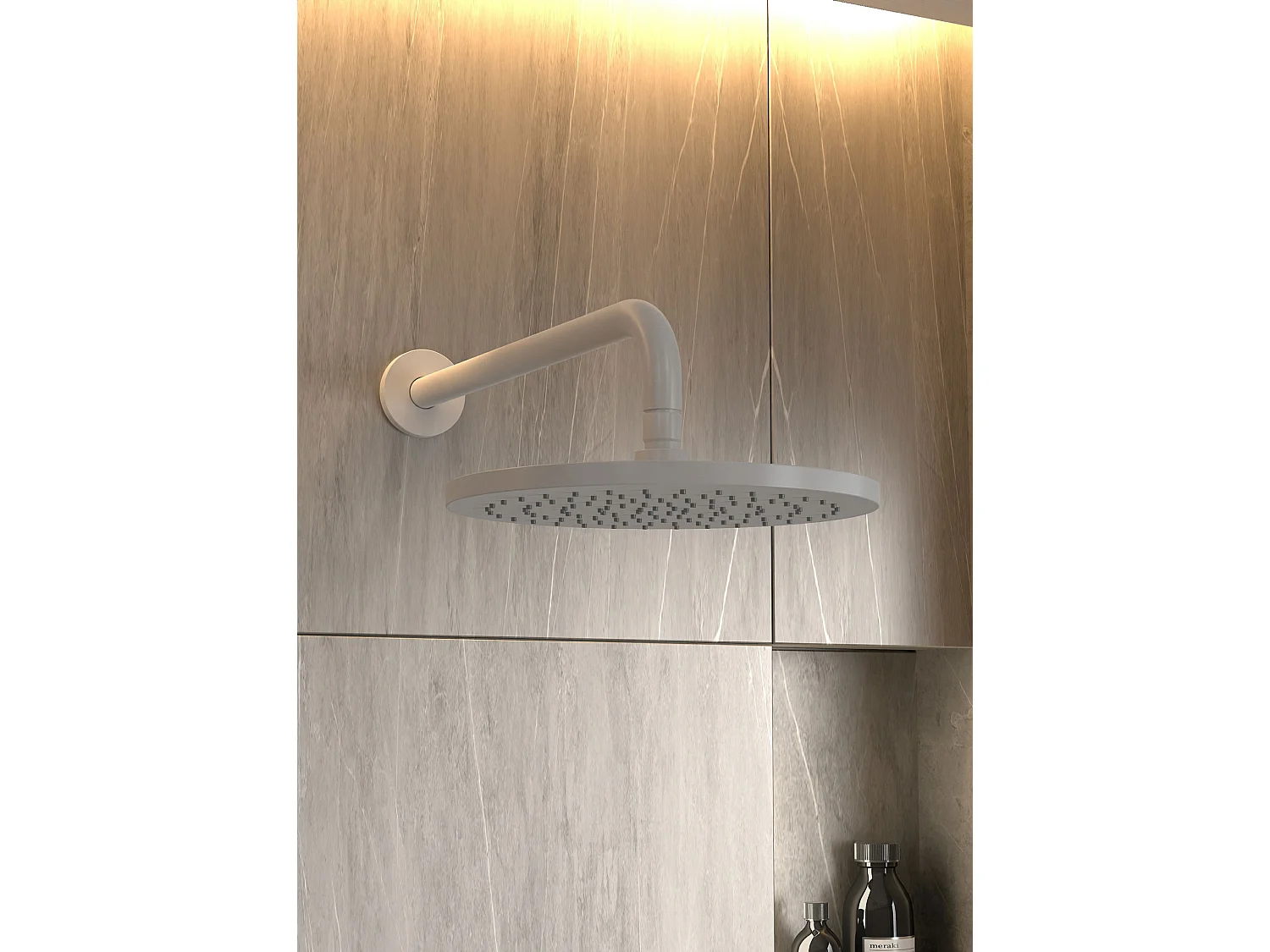Composition mitigeur de douche encastrée Blanc - Corbeau