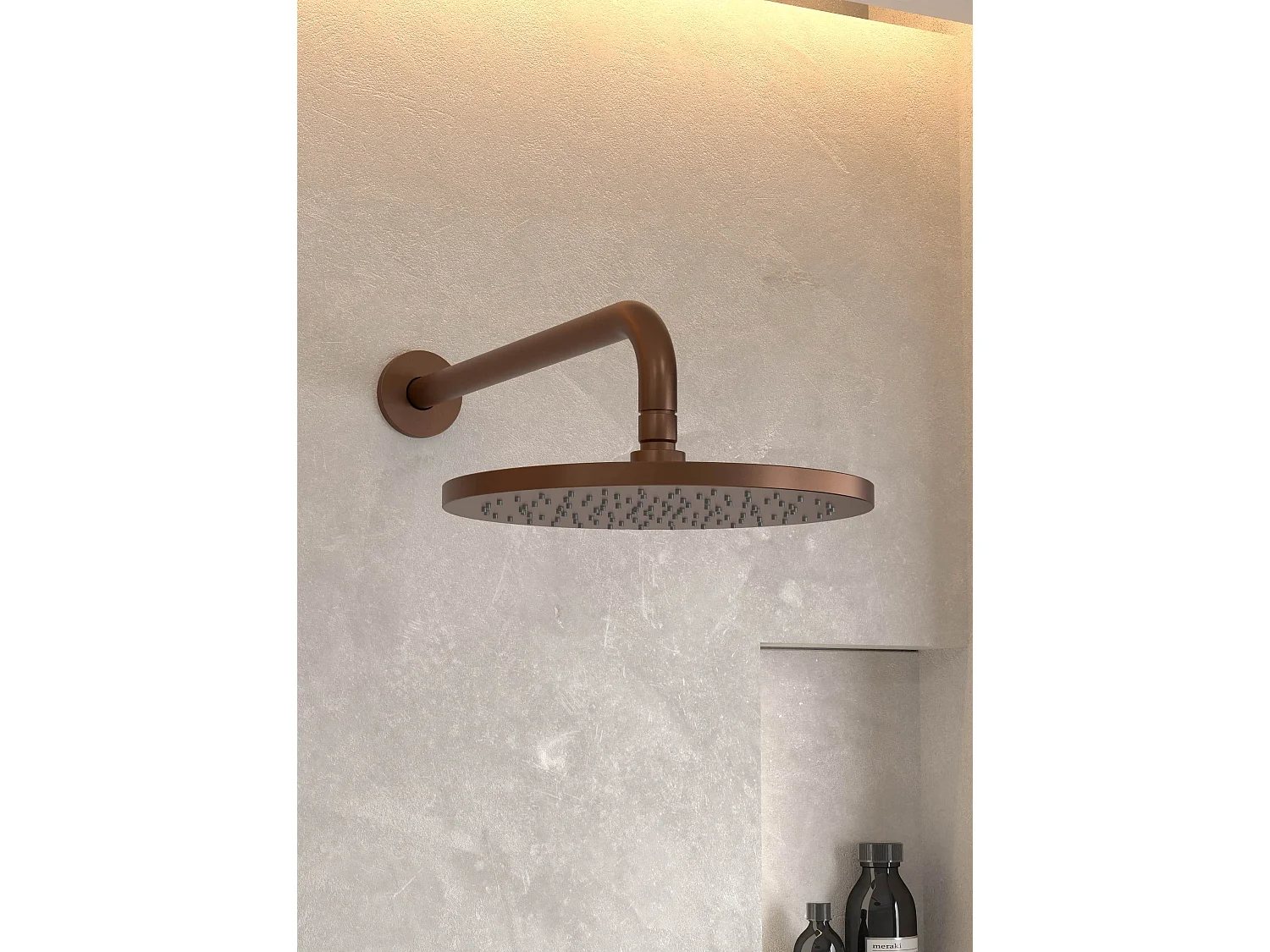 Pack douche thermostatique Or rose brossé - Corbeau