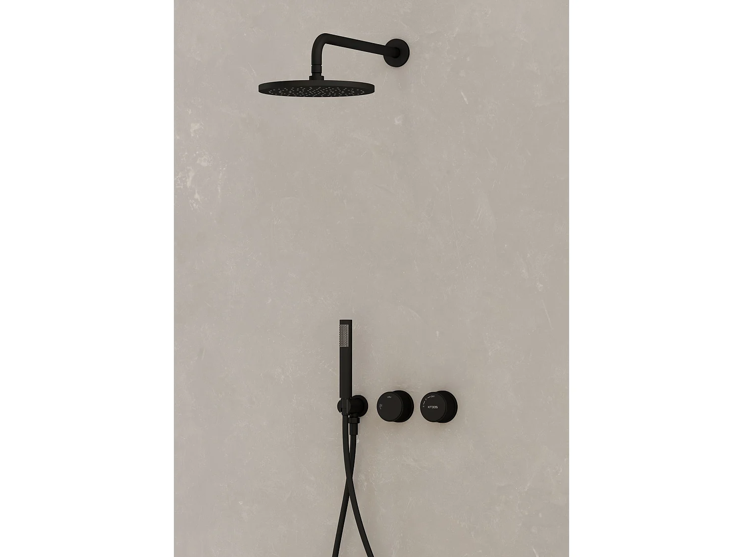 Pack douche encastré Noir - Leros