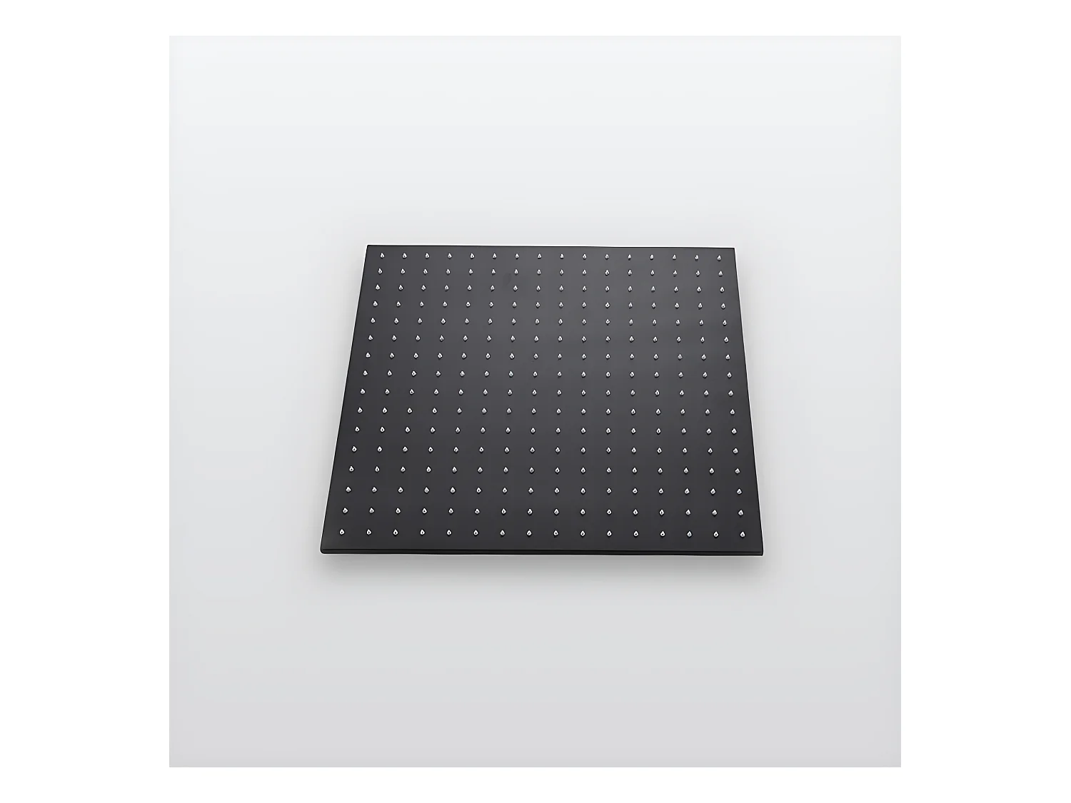 Pack de douche encastré au plafond standard 400 mm - Noir