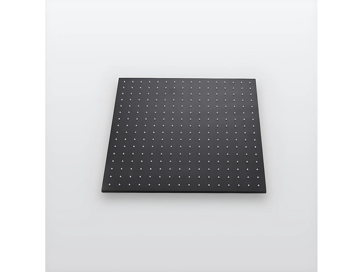 Pack de douche encastré au plafond standard 400 mm - Noir