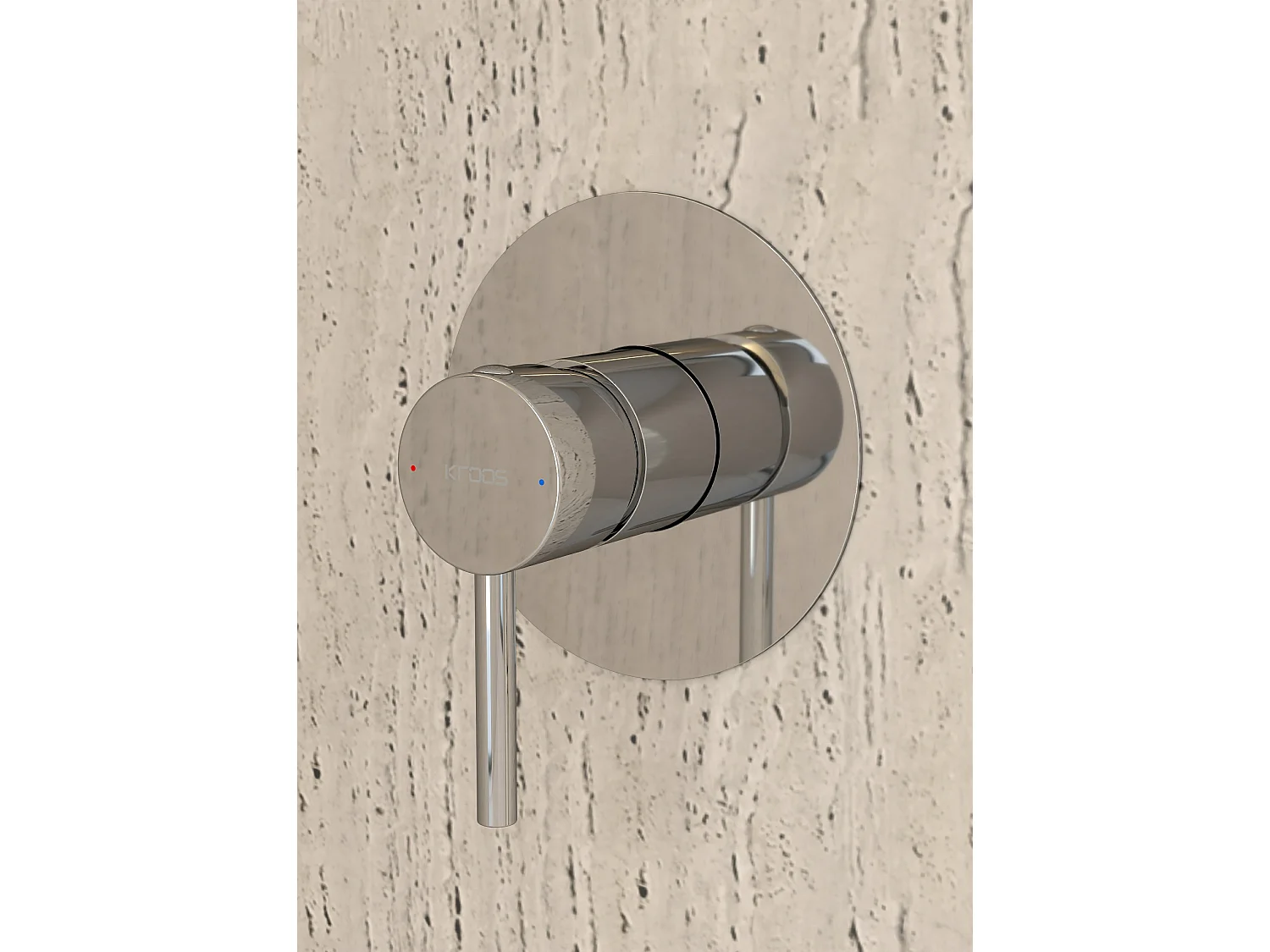 Mitigeur douche encastré avec ensemble barre et douchette Chromé - Corbeau