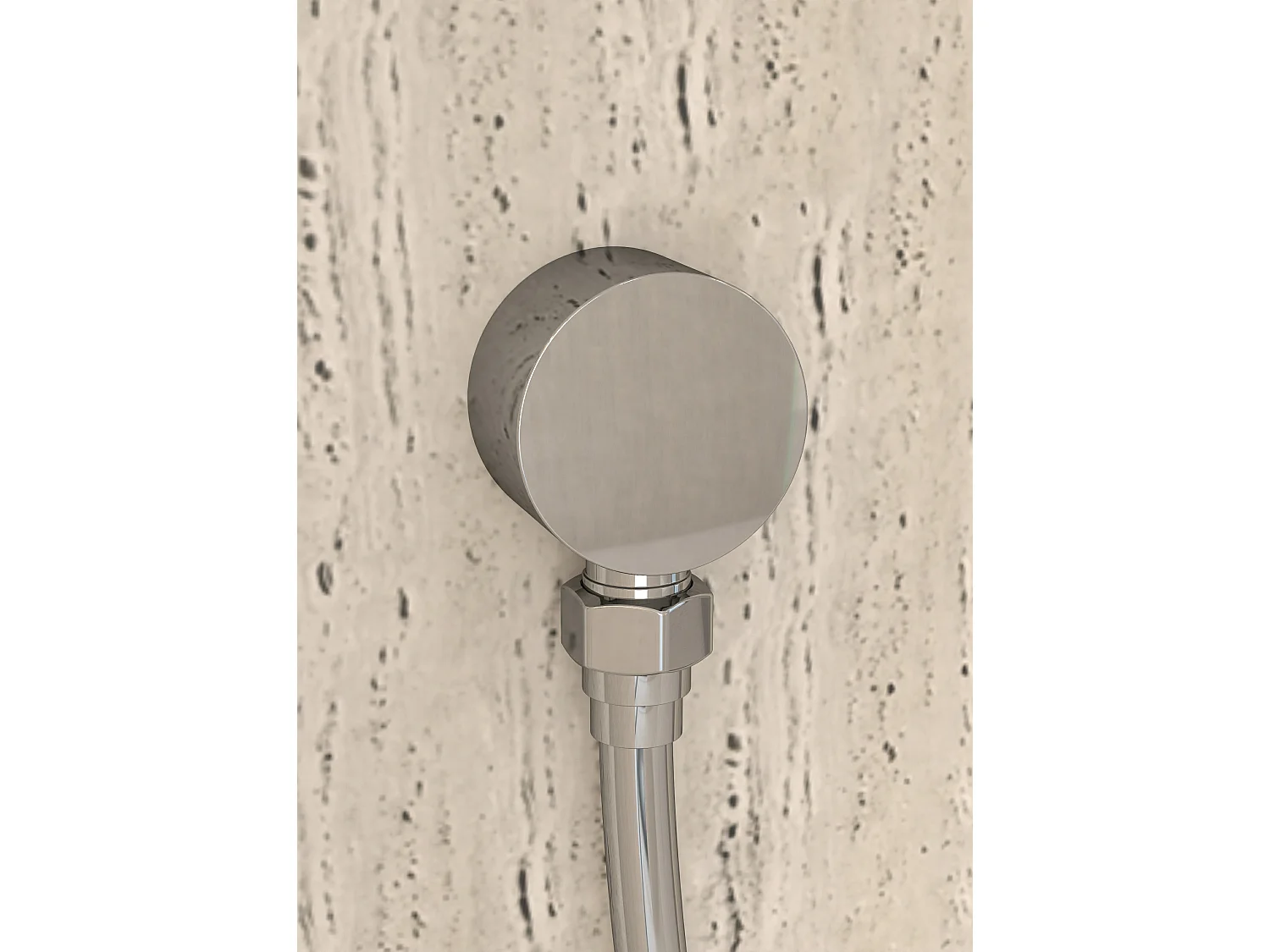 Mitigeur douche encastré avec ensemble barre et douchette Chromé - Corbeau