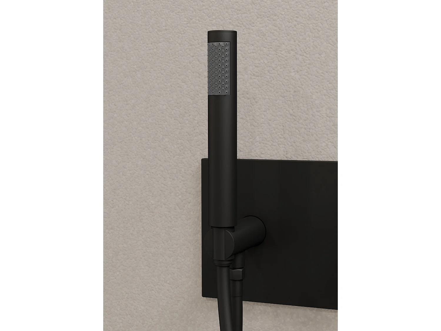 Composition mitigeur de douche Noir - Nunki