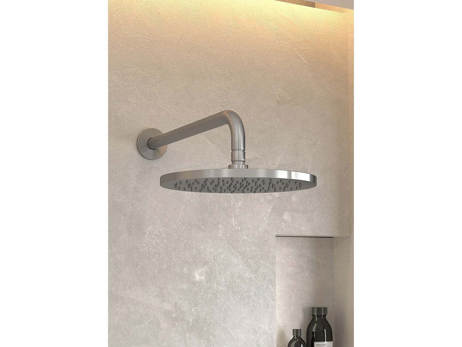 Composition mitigeur de douche encastrée Nickel brossé - Corbeau
