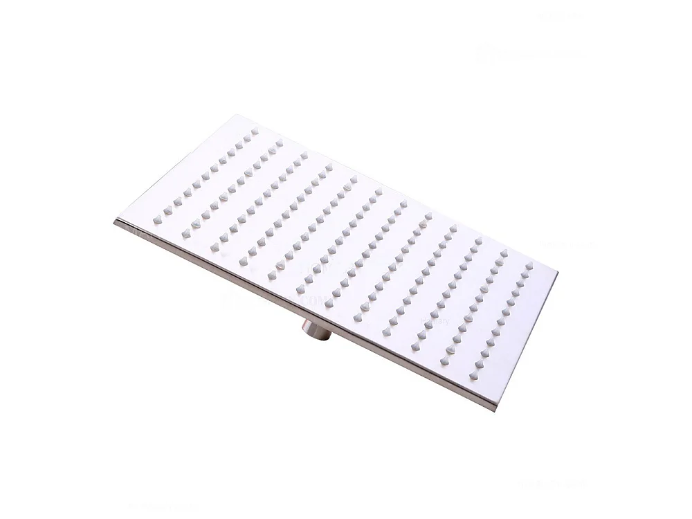 Composition de douche LED avec douchette - Nickel brossé - LED - 300 mm