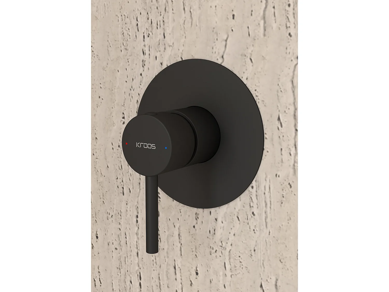 Mitigeur douche encastré avec ensemble barre et douchette Noir - Corbeau