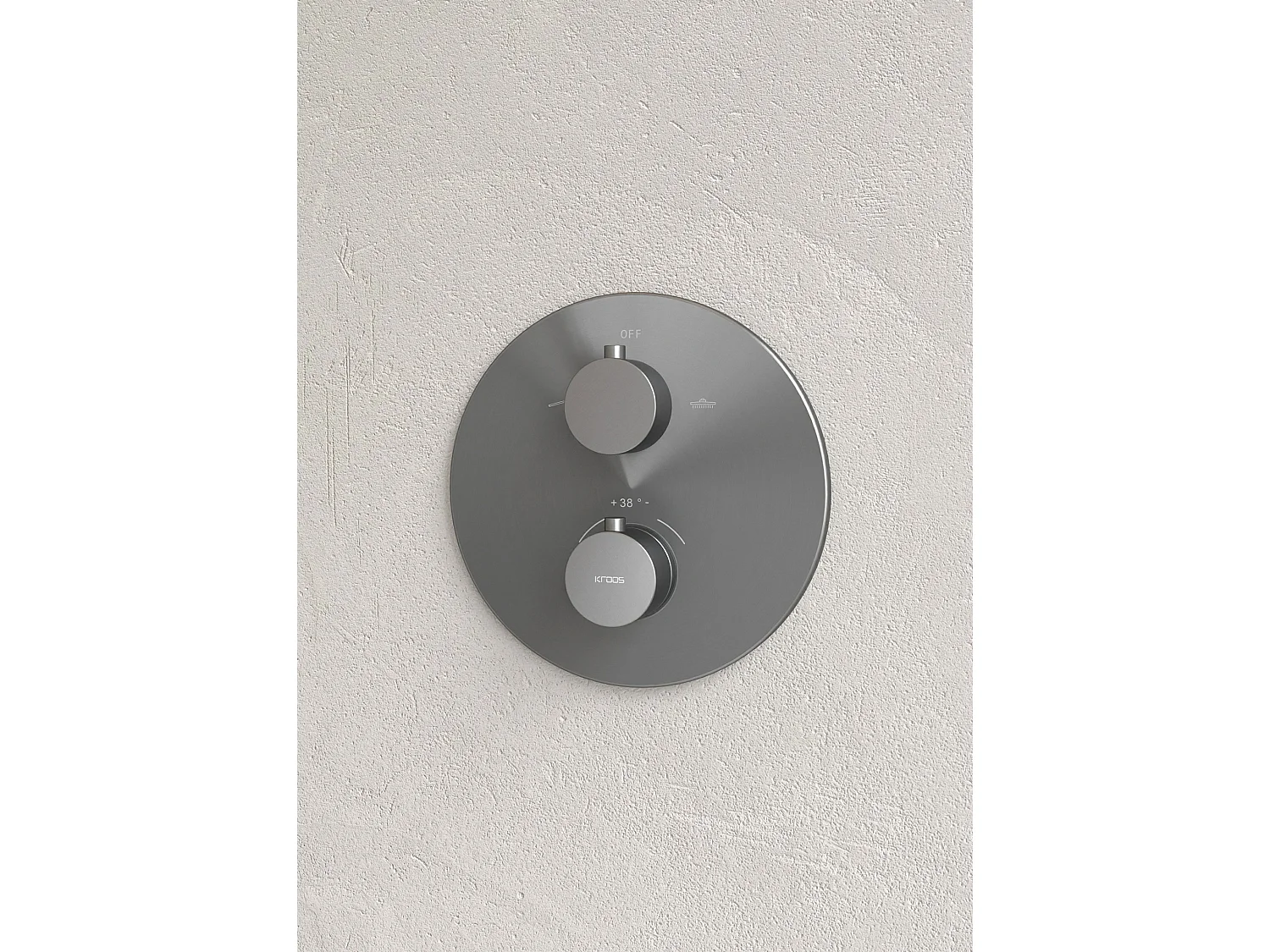 Pack douche thermostatique Gun métal - Corbeau