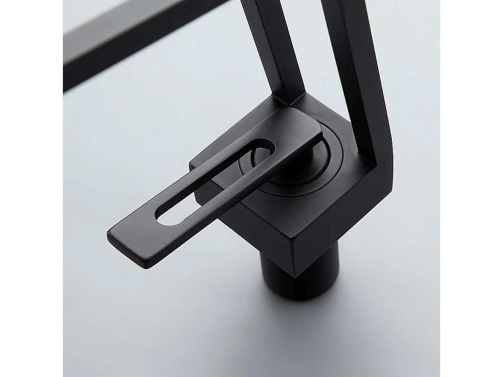 Mitigeur lavabo design - Noir mat