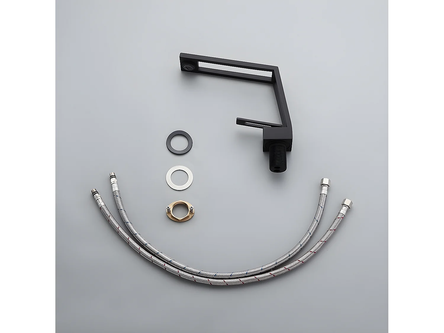 Mitigeur lavabo design - Noir mat