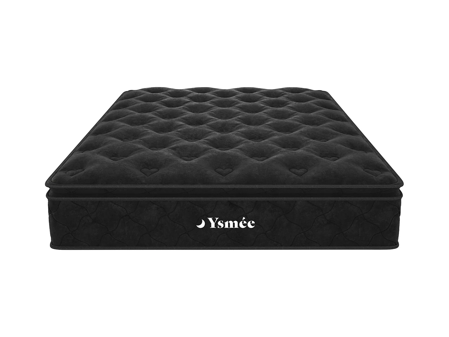 Stelaż z listewkami + materac ze sprężynami kieszeniowymi - BLACK DREAM marki YSMÉE - 160 * 200 cm