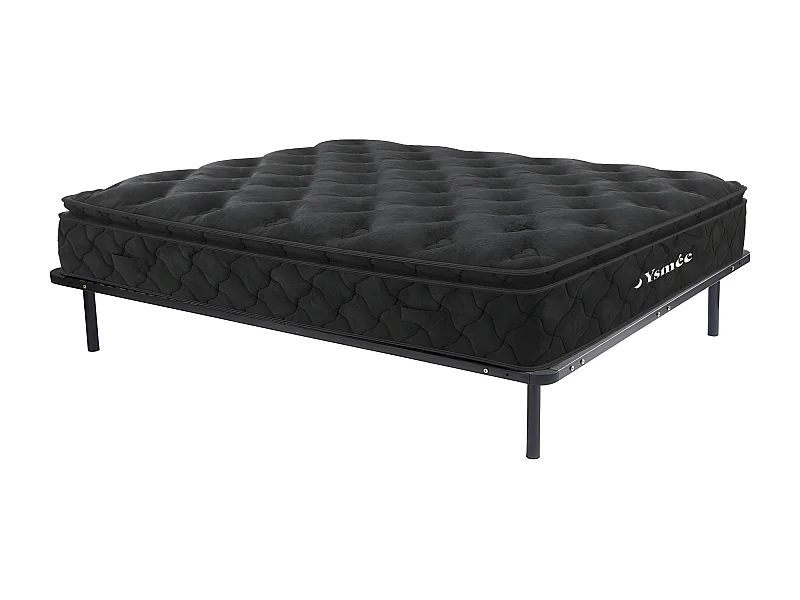 Set lattenbodem + matras met pocketveren BLACK DREAM van YSMÉE - 160 x 200 cm