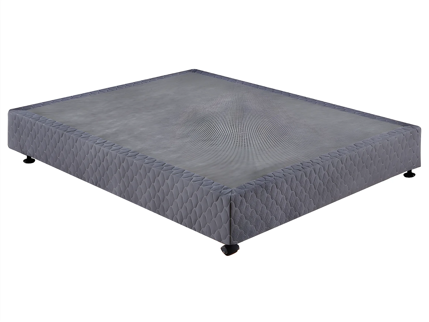 Sommier tapissier 160 x 200 cm - Gris anthracite - UNIVERSEL de YSMÉE