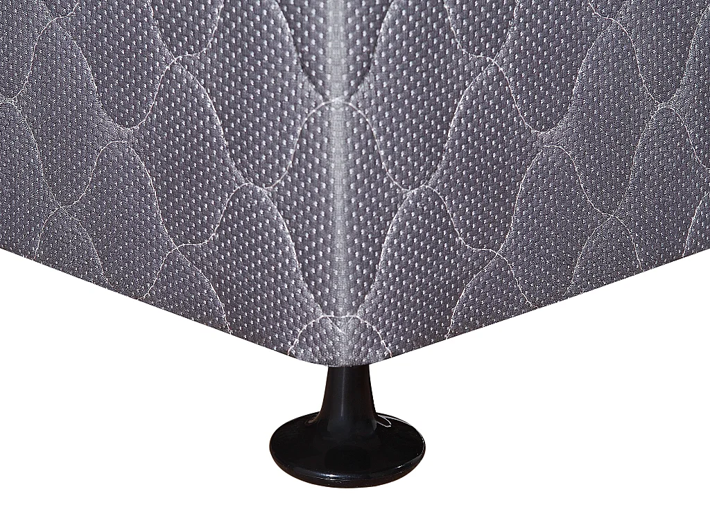Sommier tapissier 160 x 200 cm - Gris anthracite - UNIVERSEL de YSMÉE