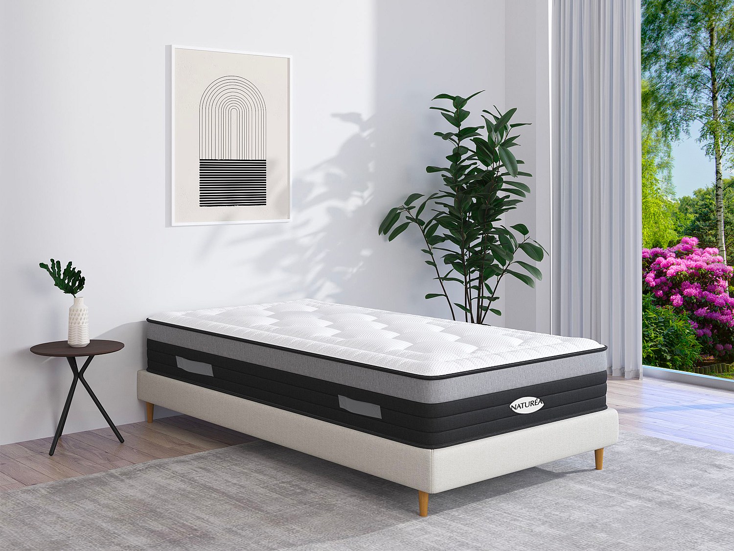 Taschenfederkernmatratze - 90 x 200 cm - Hybridmatratze - Memory Schaum - 7 günstig online kaufen