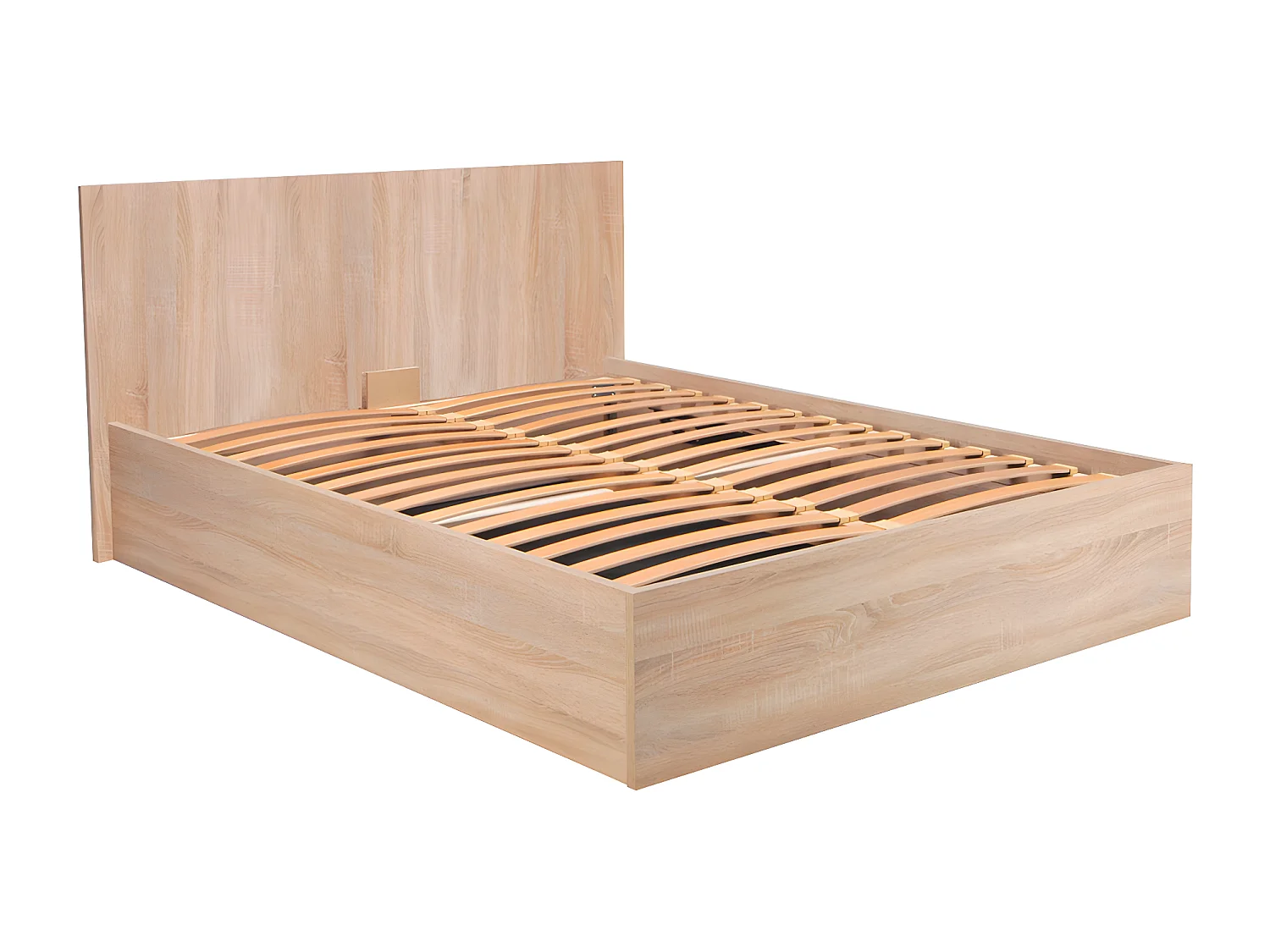 Lit coffre 140 x 190 cm - Coloris : Naturel - ELPHEGE