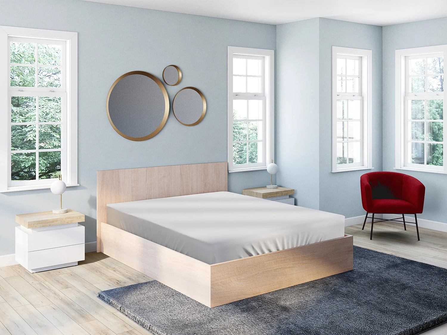 Lit coffre 160 x 200 cm - Coloris : Naturel - ELPHEGE