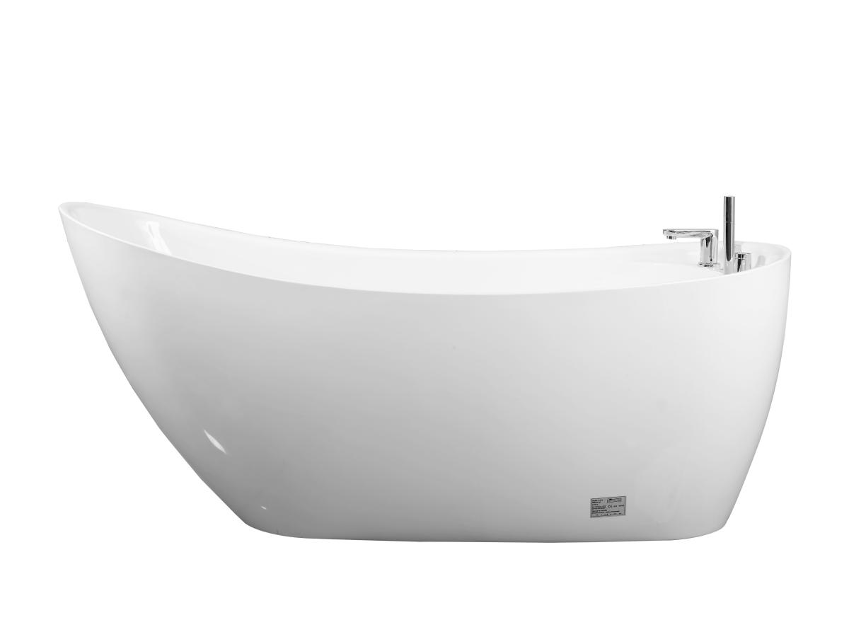 Freistehende Badewanne - 170 x 75 x 73 cm - 282 L - Weiß - NATALIA günstig online kaufen