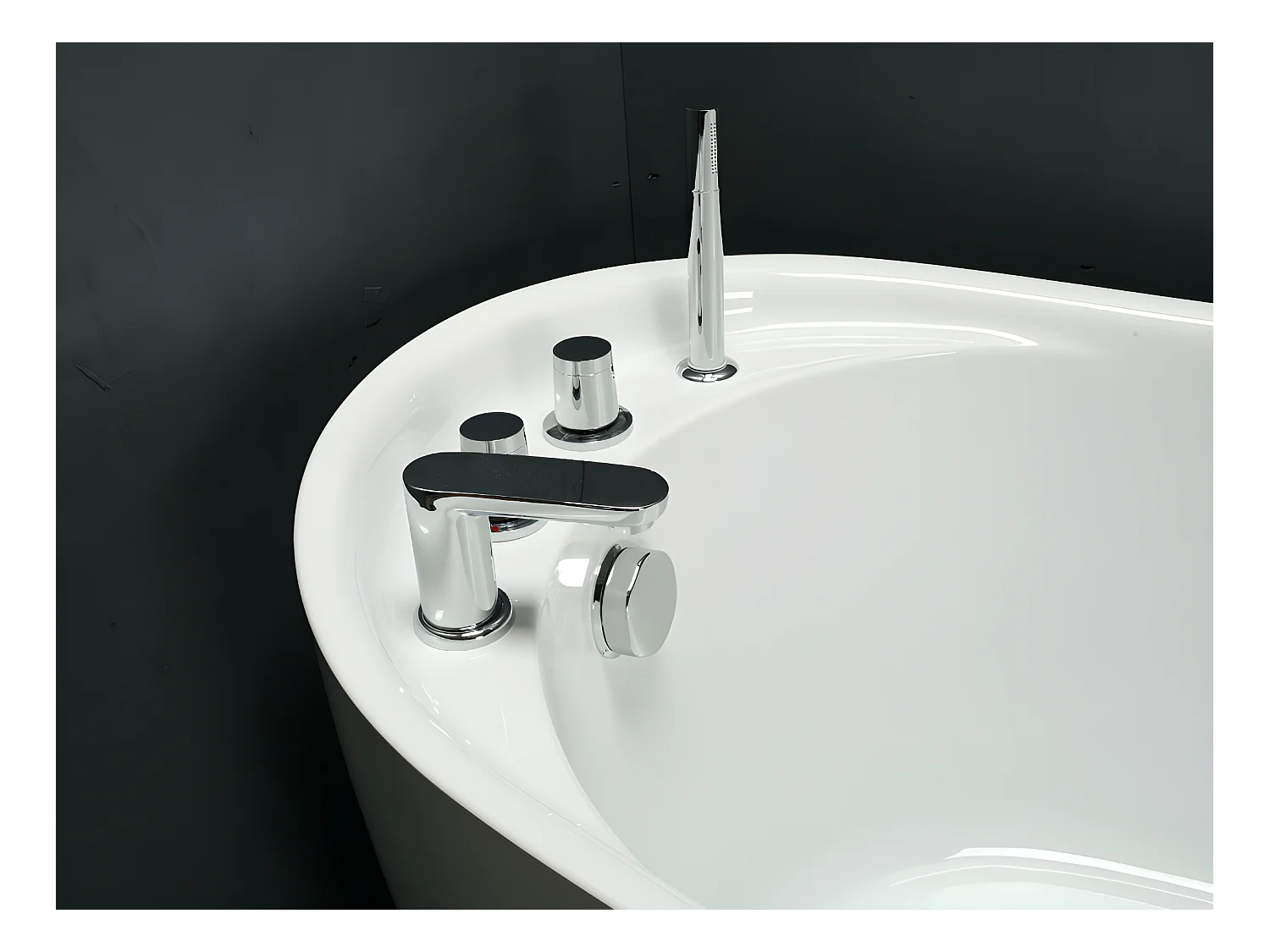 Wanna wolnostojąca NATALIA - 1-osobowa - 75 x 170 x wys.73 cm - 282 l - kolor biały