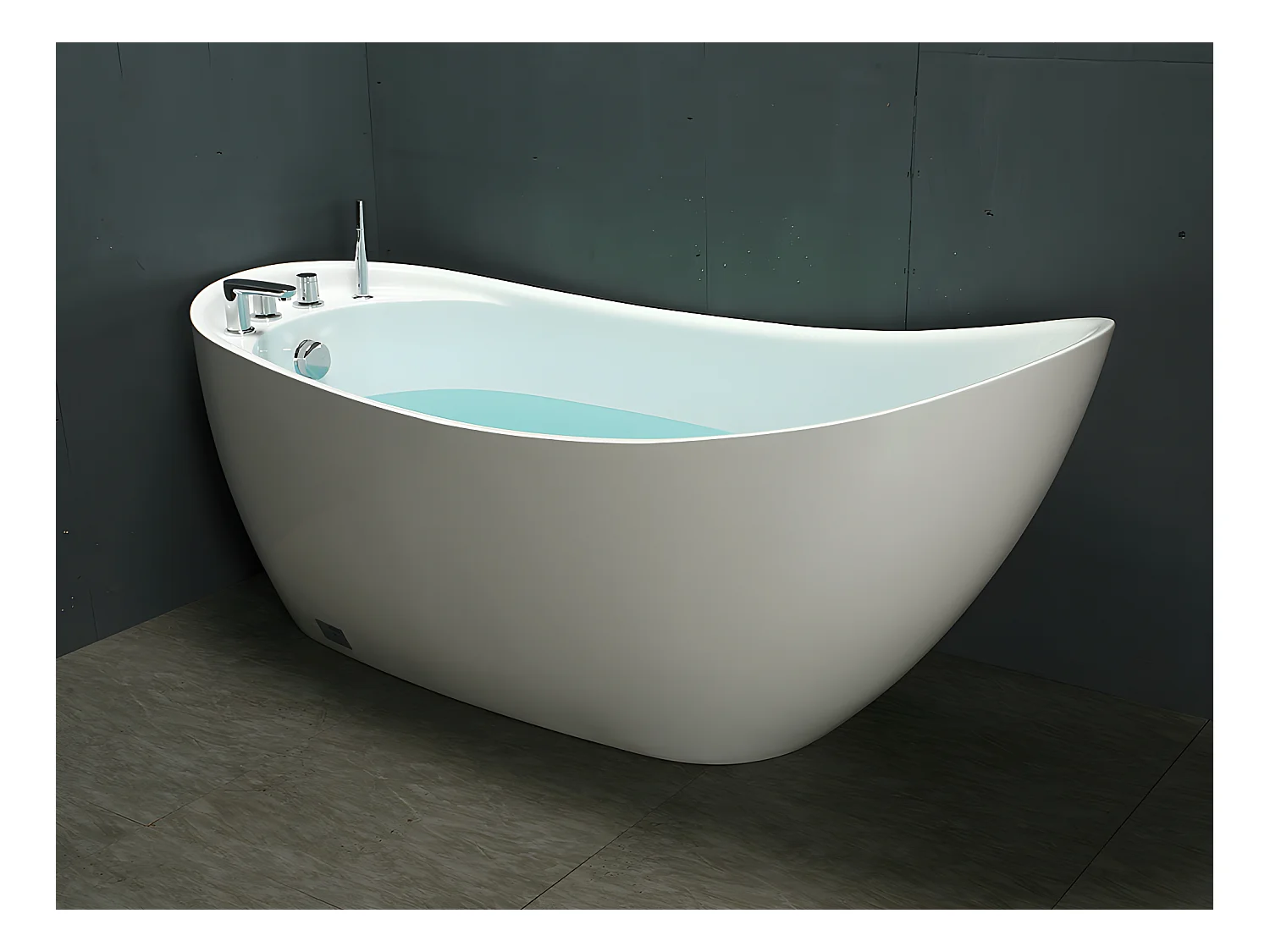 Wanna wolnostojąca NATALIA - 1-osobowa - 75 x 170 x wys.73 cm - 282 l - kolor biały