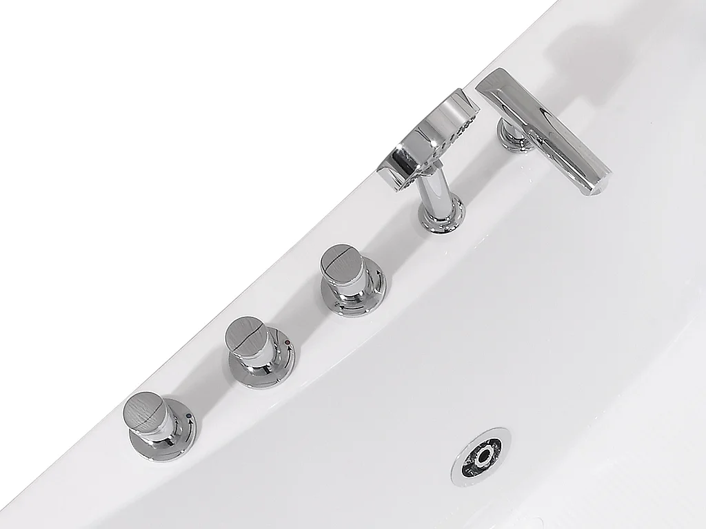 Baignoire balnéo d'angle AGYNESS - 263L - 135*135*57 cm