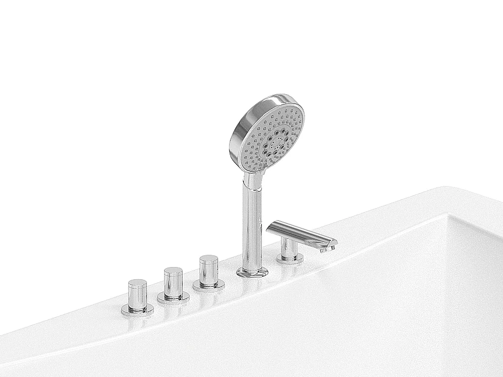 Baignoire balnéo d'angle AGYNESS - 263L - 135*135*57 cm