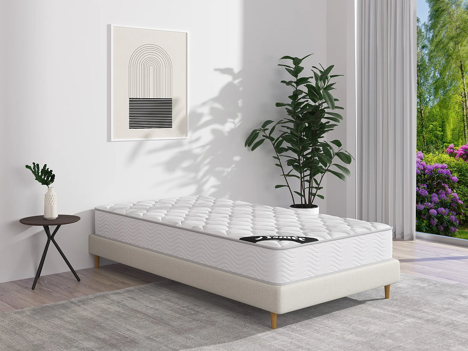 Matelas 90 x 190 cm ressorts ensachés ép.20cm - SONGE de YSMÉE