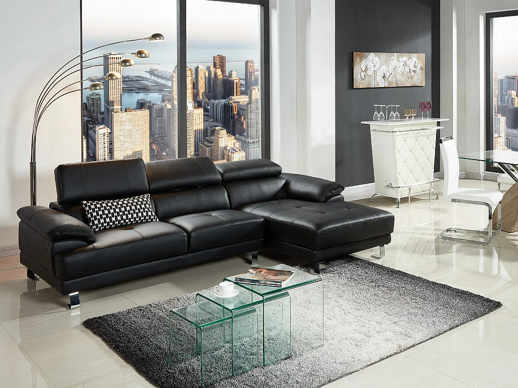 Tapis shaggy à poils longs ORAGE - 140 x 200cm - Gris