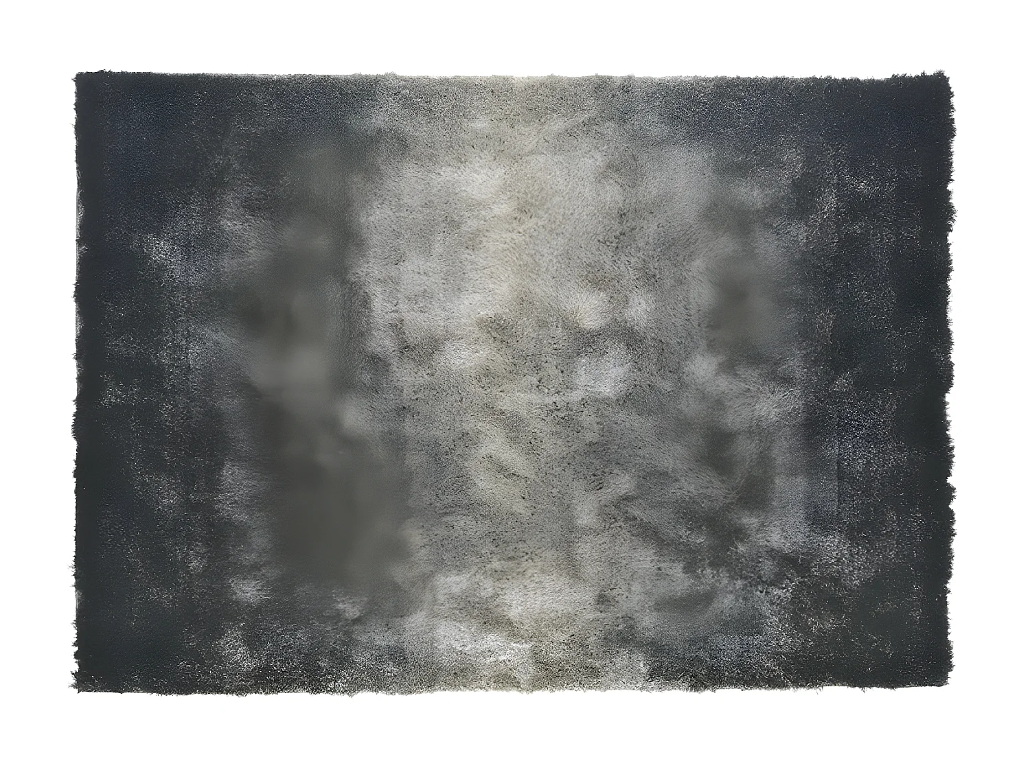Tapis shaggy à poils longs ORAGE - 140 x 200cm - Gris