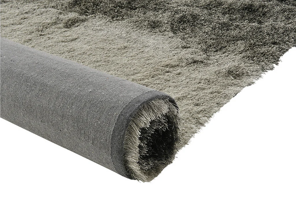Tapis shaggy à poils longs ORAGE - 140 x 200cm - Gris