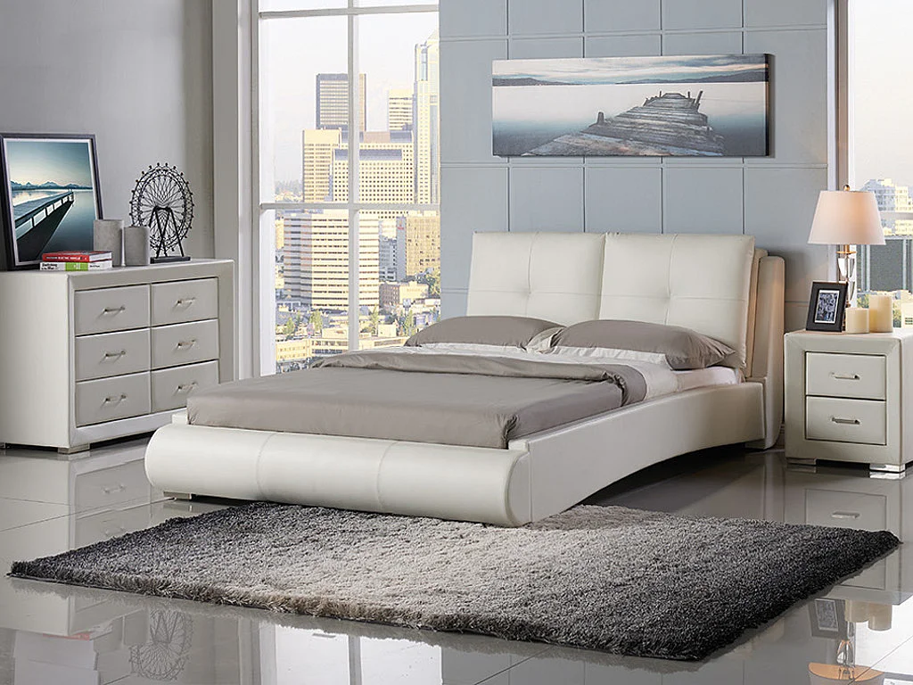 Tapis shaggy à poils longs ORAGE - 140 x 200cm - Gris