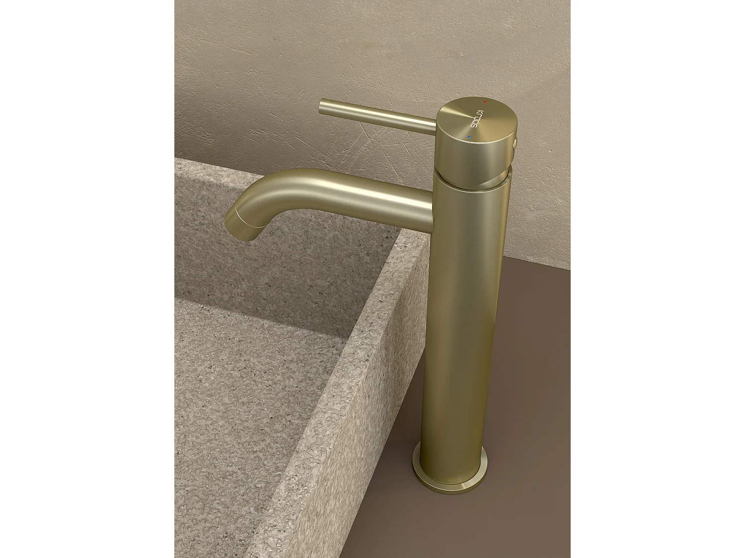 Mitigeur vasque Doré brossé - Corbeau