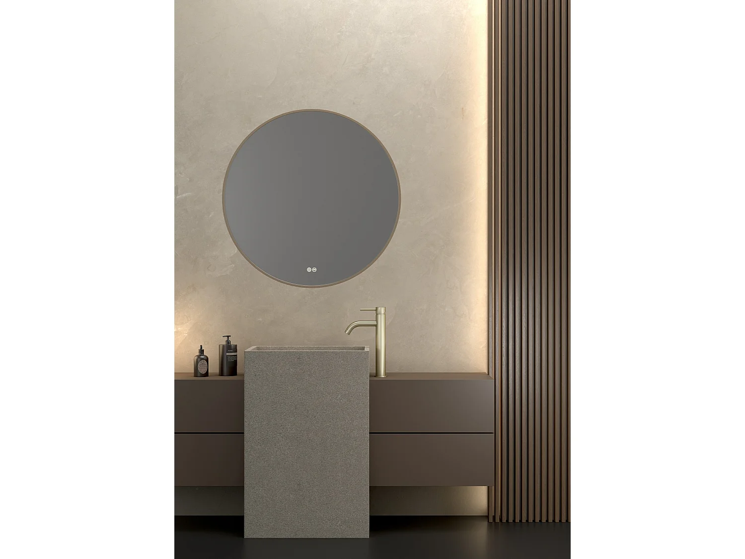 Mitigeur vasque Doré brossé - Corbeau