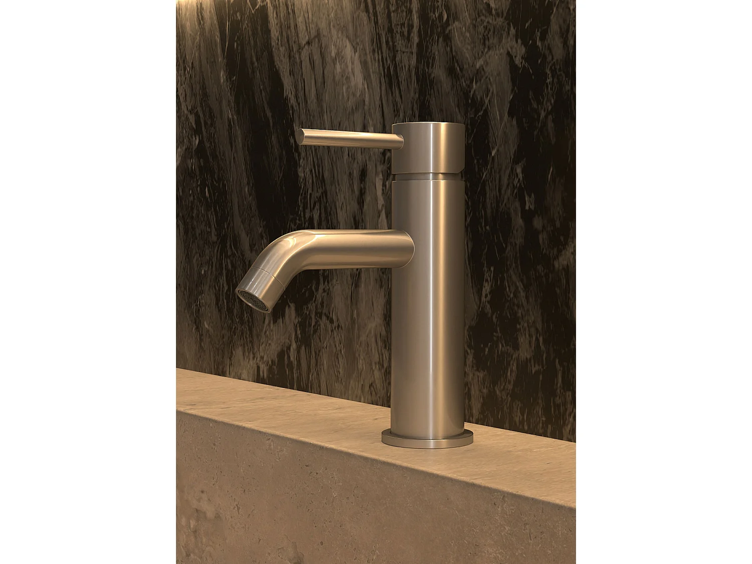 Robinet mitigeur Nickel brossé - Corbeau