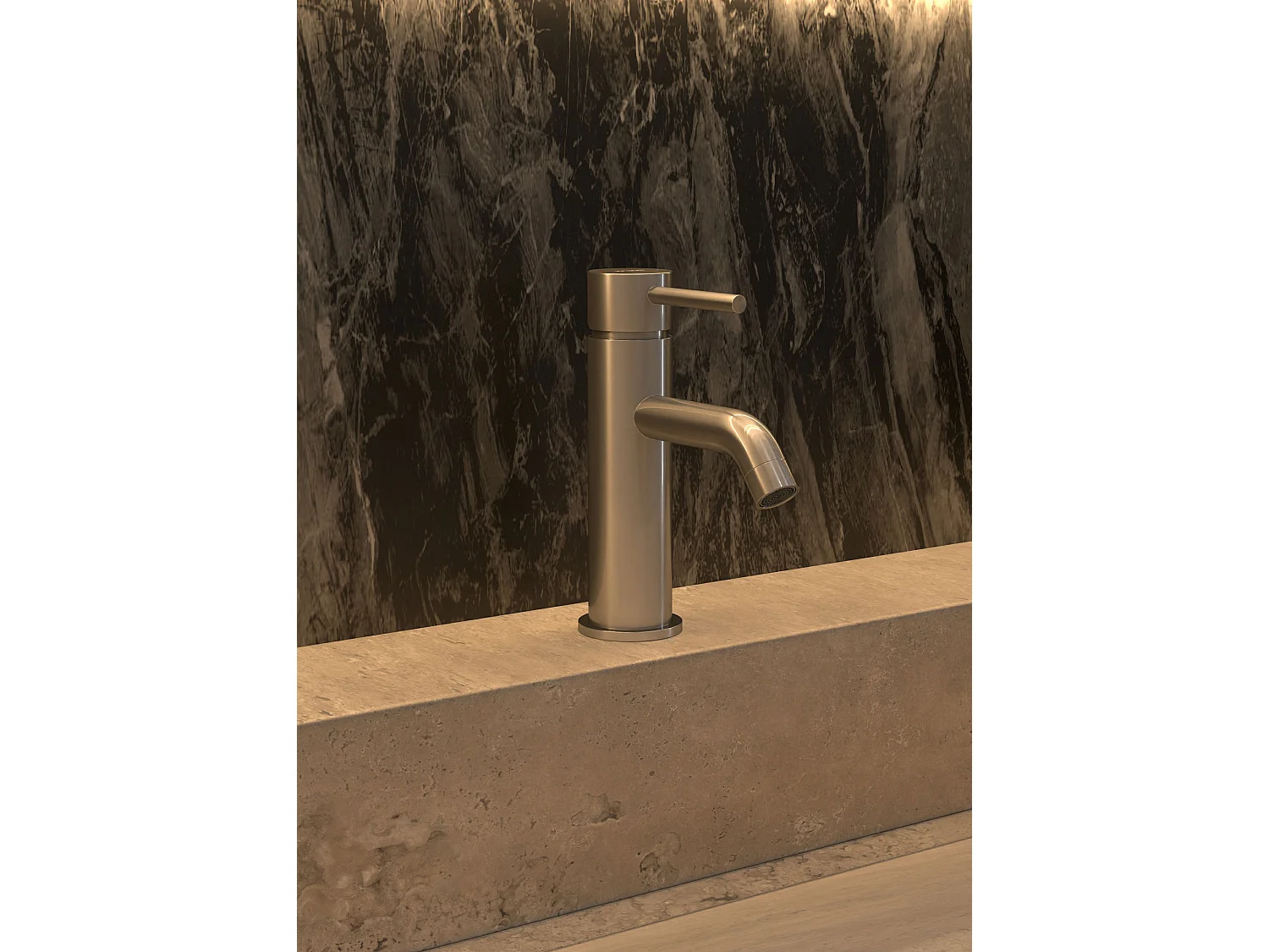 Robinet mitigeur Nickel brossé - Corbeau