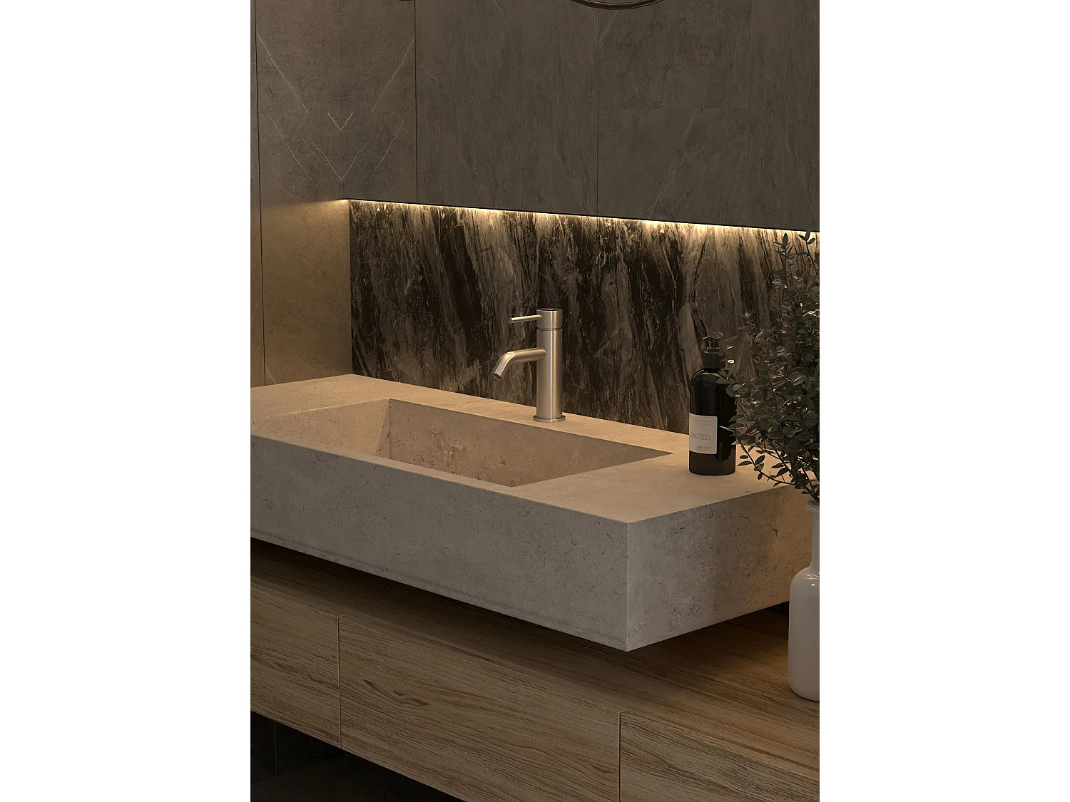 Robinet mitigeur Nickel brossé - Corbeau