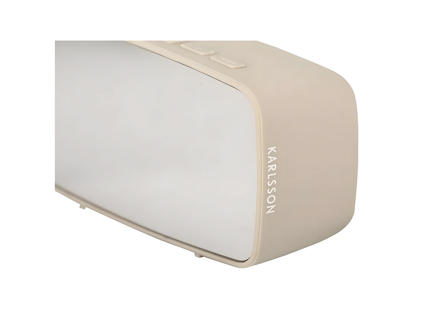 Led-Wecker aus ABS Silver oval