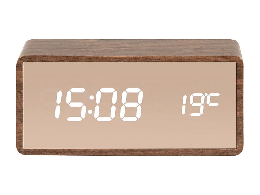 Horloge digitale Copper miroir à LED - Hauteur 7,5 cm - PRESENT TIME
