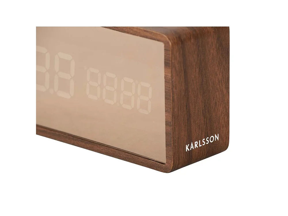 Horloge digitale Copper miroir à LED - Hauteur 7,5 cm - PRESENT TIME
