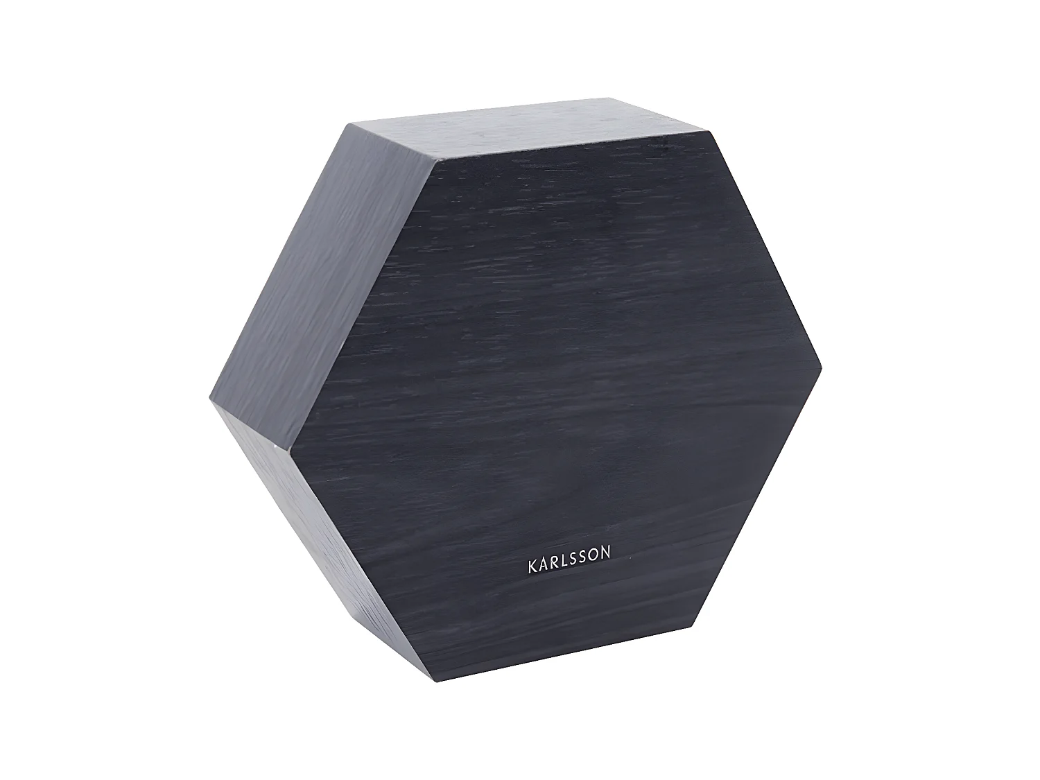 Despertador de madera hexagonal