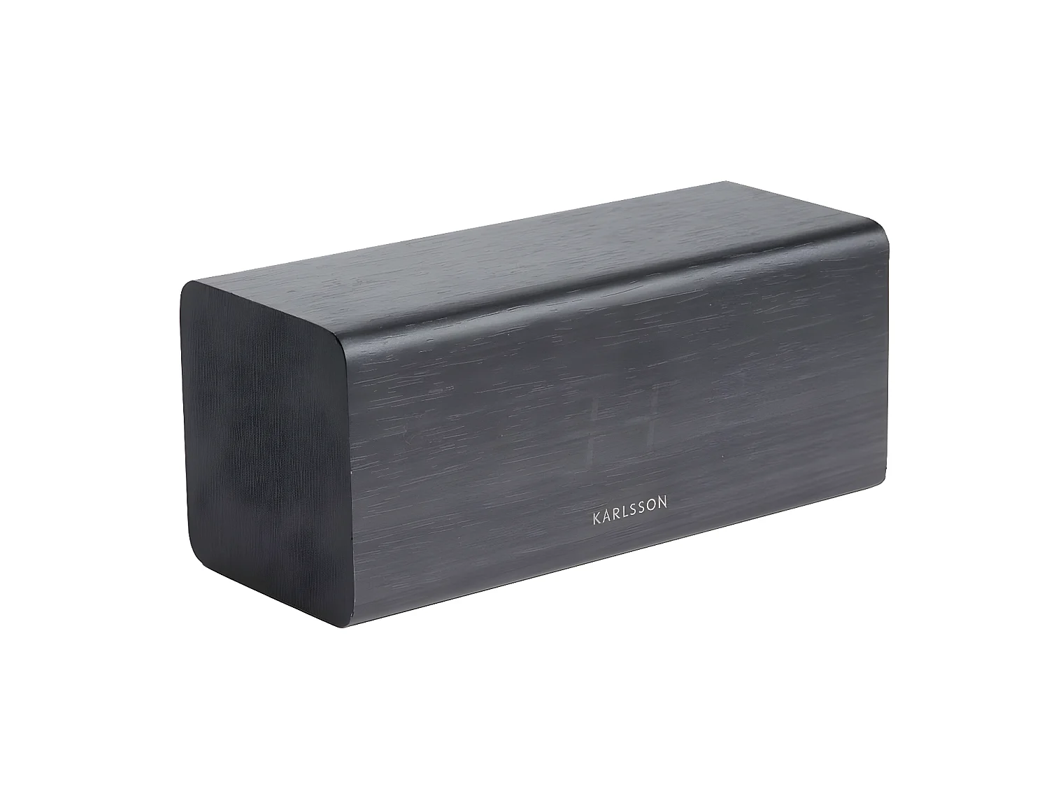 Reloj despertador rectangular de madera Bloque