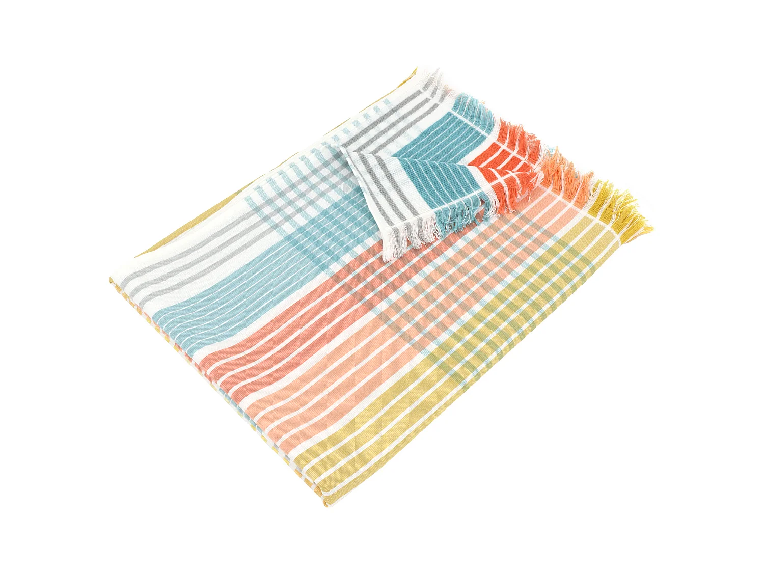 Drap de plage fouta en coton 100x180 cm CLEYA multicolore