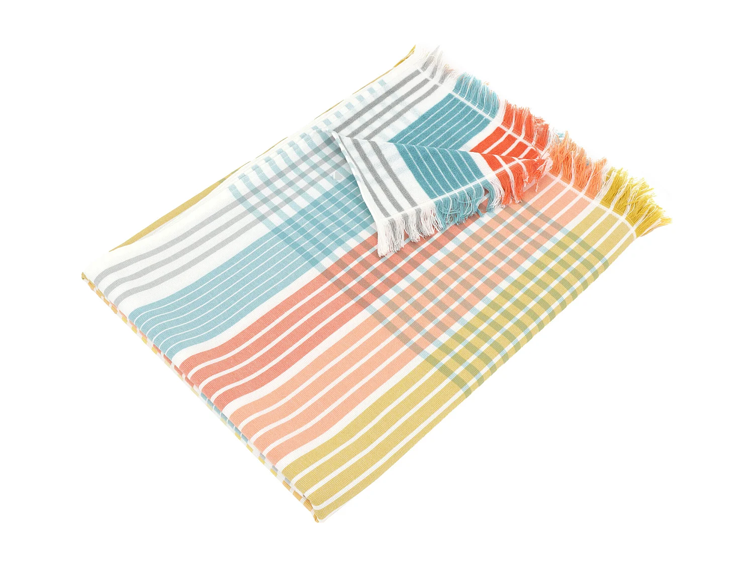 Drap de plage fouta en coton 100x180 cm CLEYA multicolore