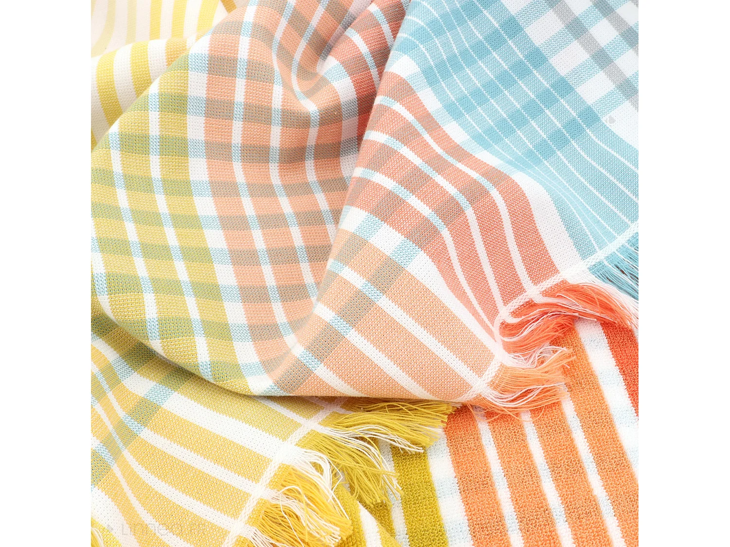 Drap de plage fouta en coton 100x180 cm CLEYA multicolore
