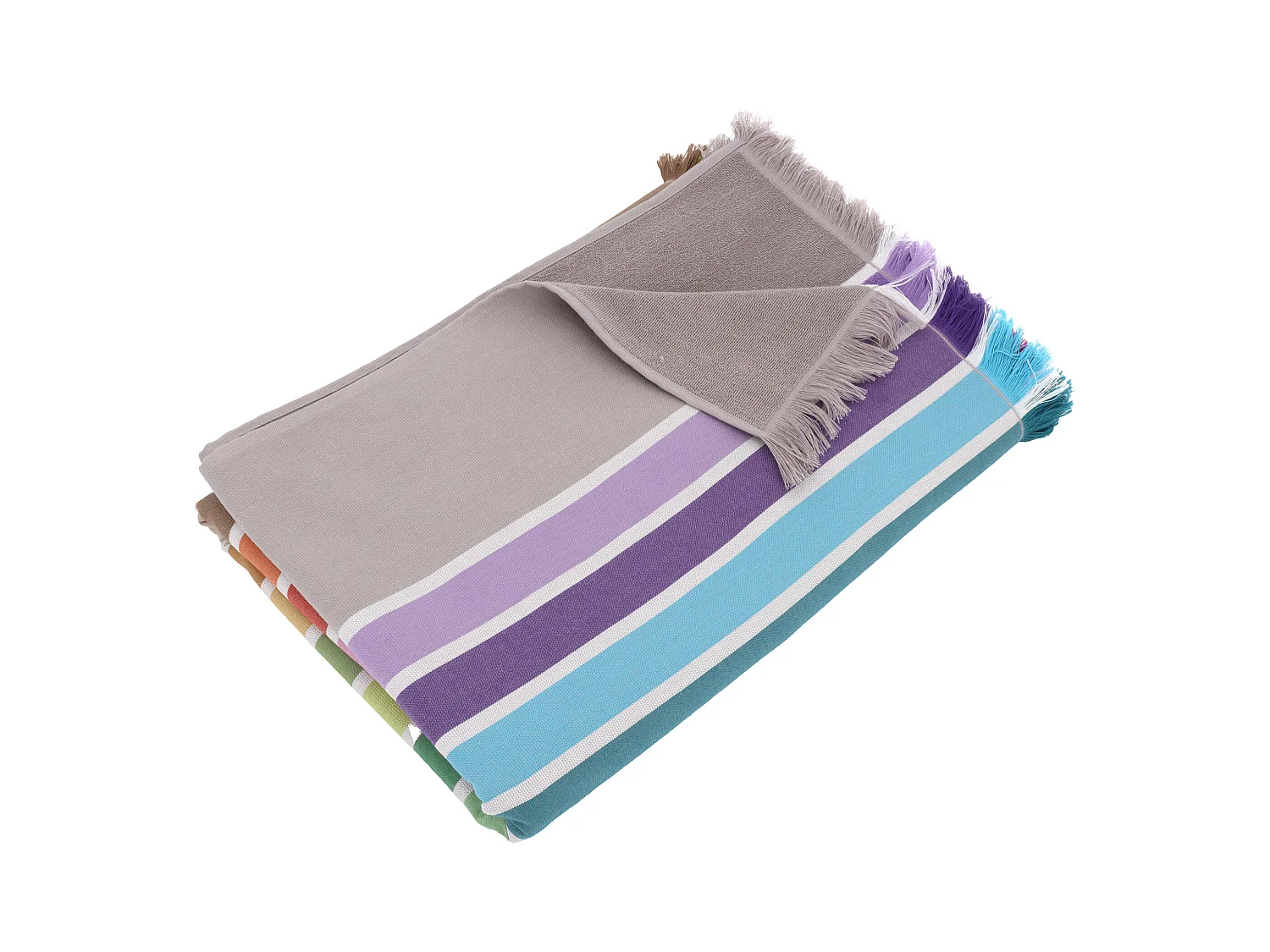 Drap de plage fouta en coton 180x180 cm ELOA multicolore
