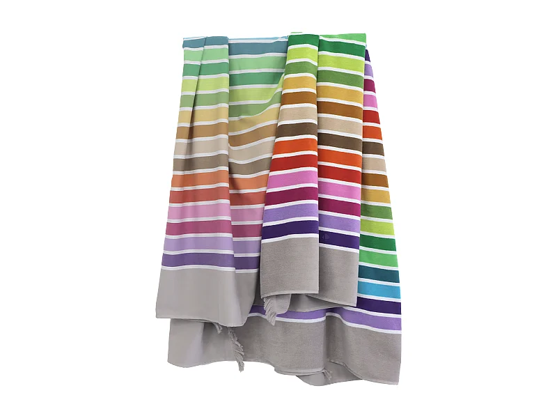 Drap de plage fouta en coton 180x180 cm ELOA multicolore