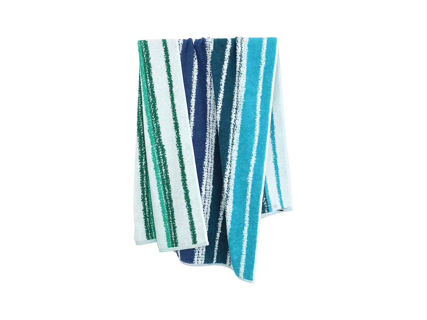 Drap de plage en coton et éponge 75x150 cm SOCOA 480 g/m² vert