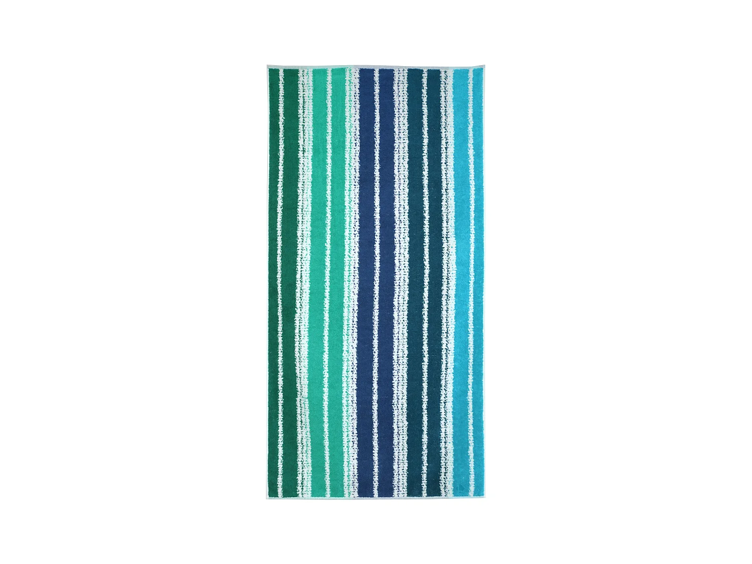 Drap de plage en coton et éponge 75x150 cm SOCOA 480 g/m² vert