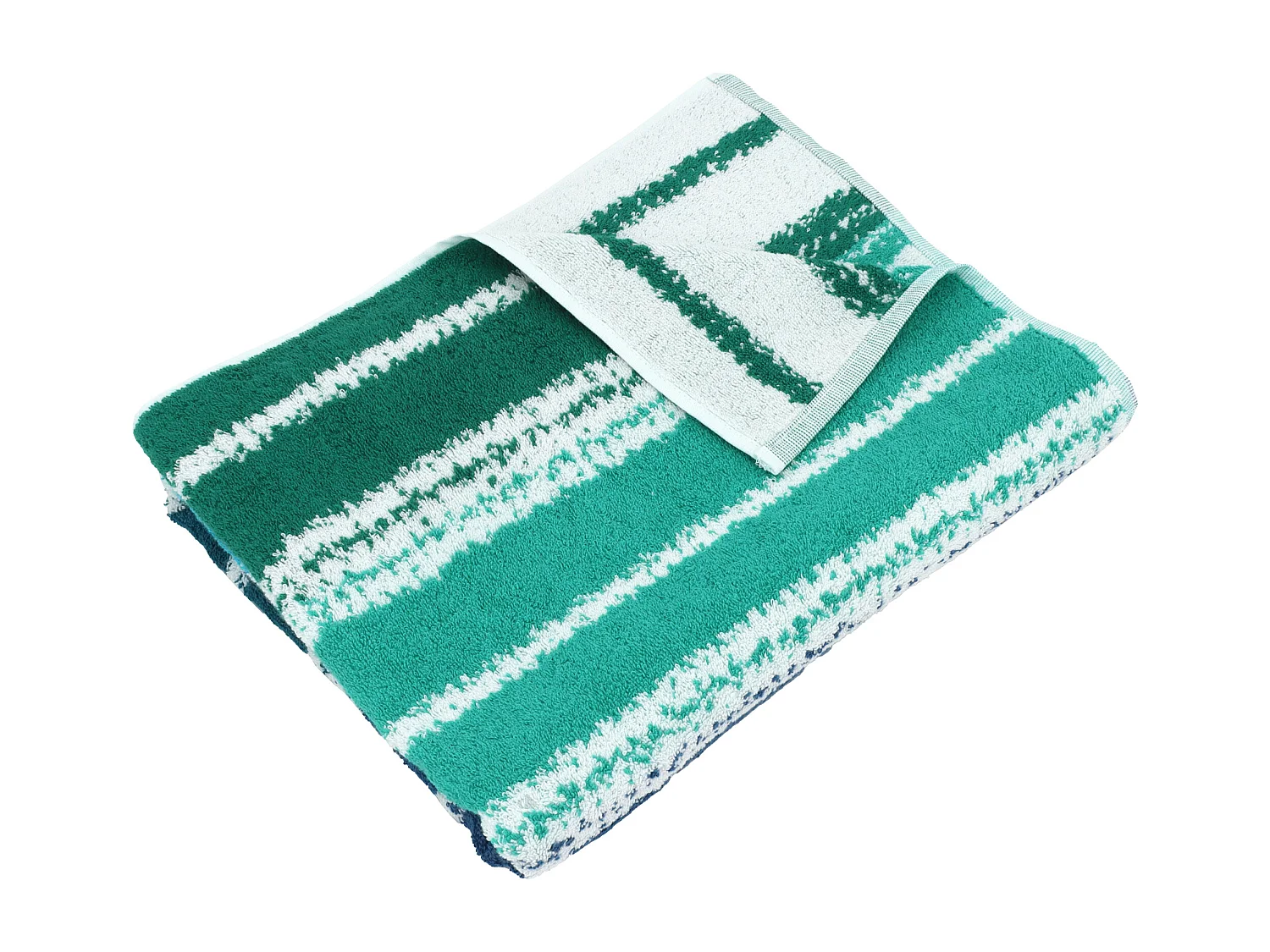 Drap de plage en coton et éponge 75x150 cm SOCOA 480 g/m² vert