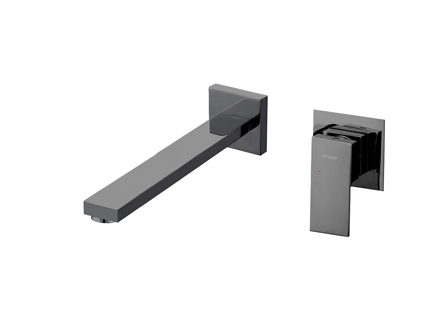 Mitigeur lavabo encastré Gun métal - Sirius